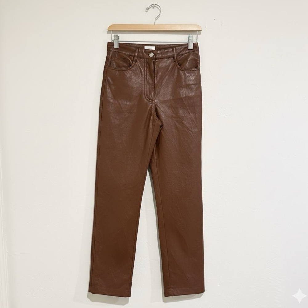 Aritzia Wilfred Faux Leather Trousers Pants